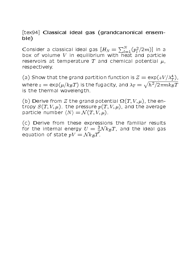 Wtex94 Gif Clasical Ideal Gas Grandcanonical Ensemble Tex94 Gif Pdf Ps
